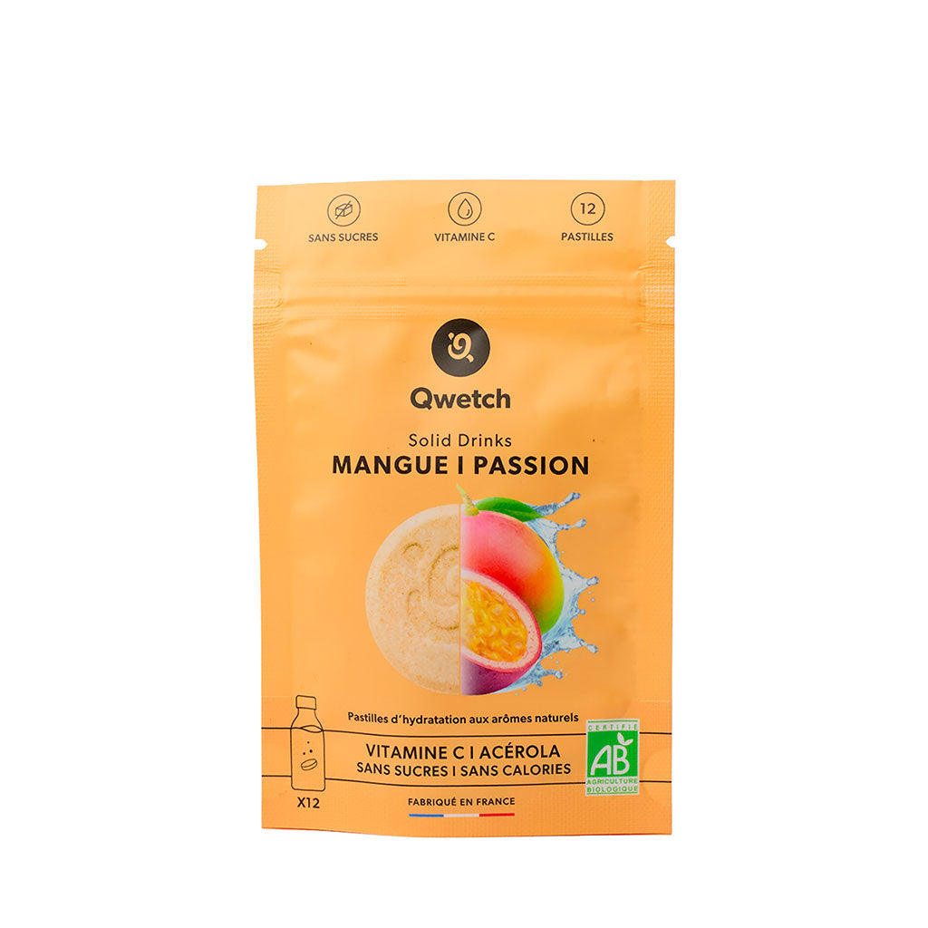 12 pastilles d'hydratation Solid drink manque et passion vitamine C