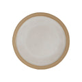Assiette à dessert en grès blanc d21.5cm - Jade