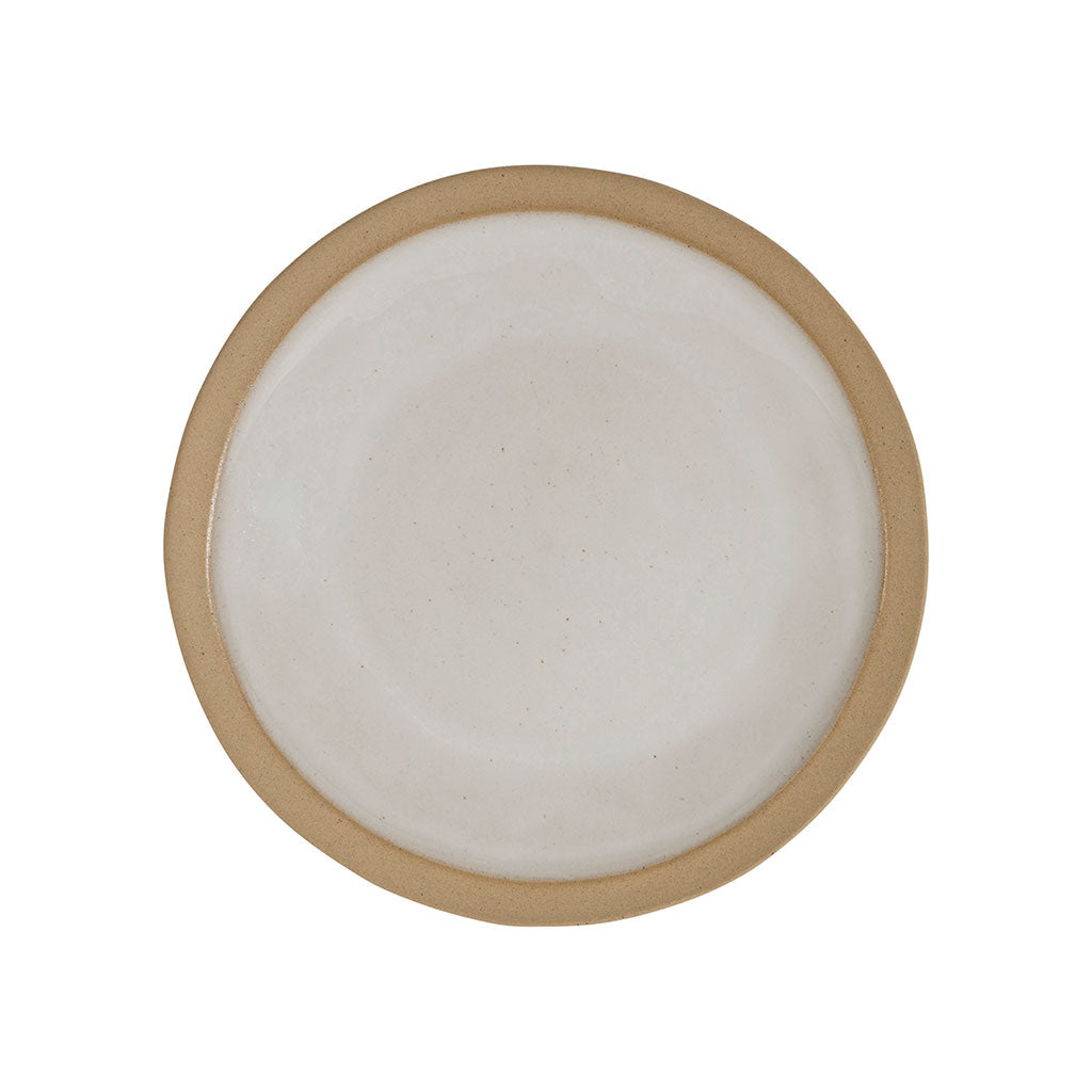 Assiette à dessert en grès blanc d21.5cm - Jade