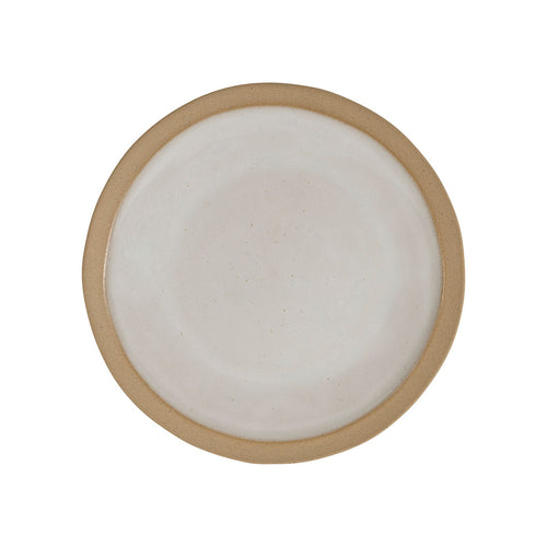 Assiette à dessert en grès blanc d21.5cm - Jade