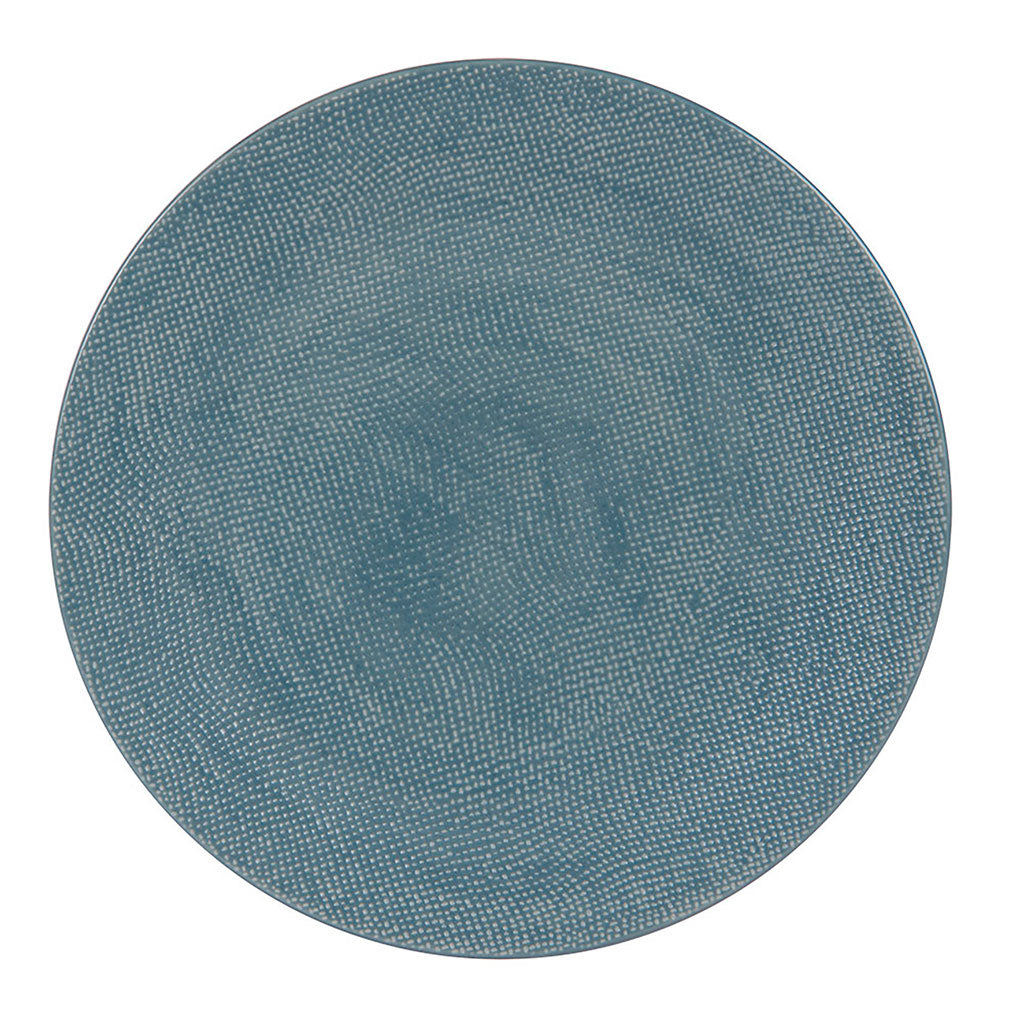 Assiette à dessert en gres bleu d21cm - vesuvio