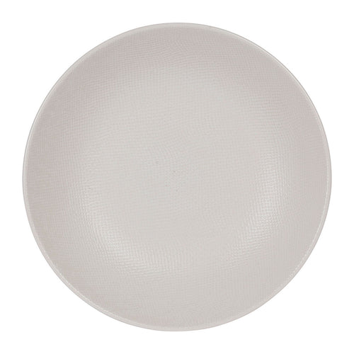 Assiette calotte en grès blanc d25cm - Vesuvio