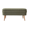 Banc coffre bouclette vert - Eleonor