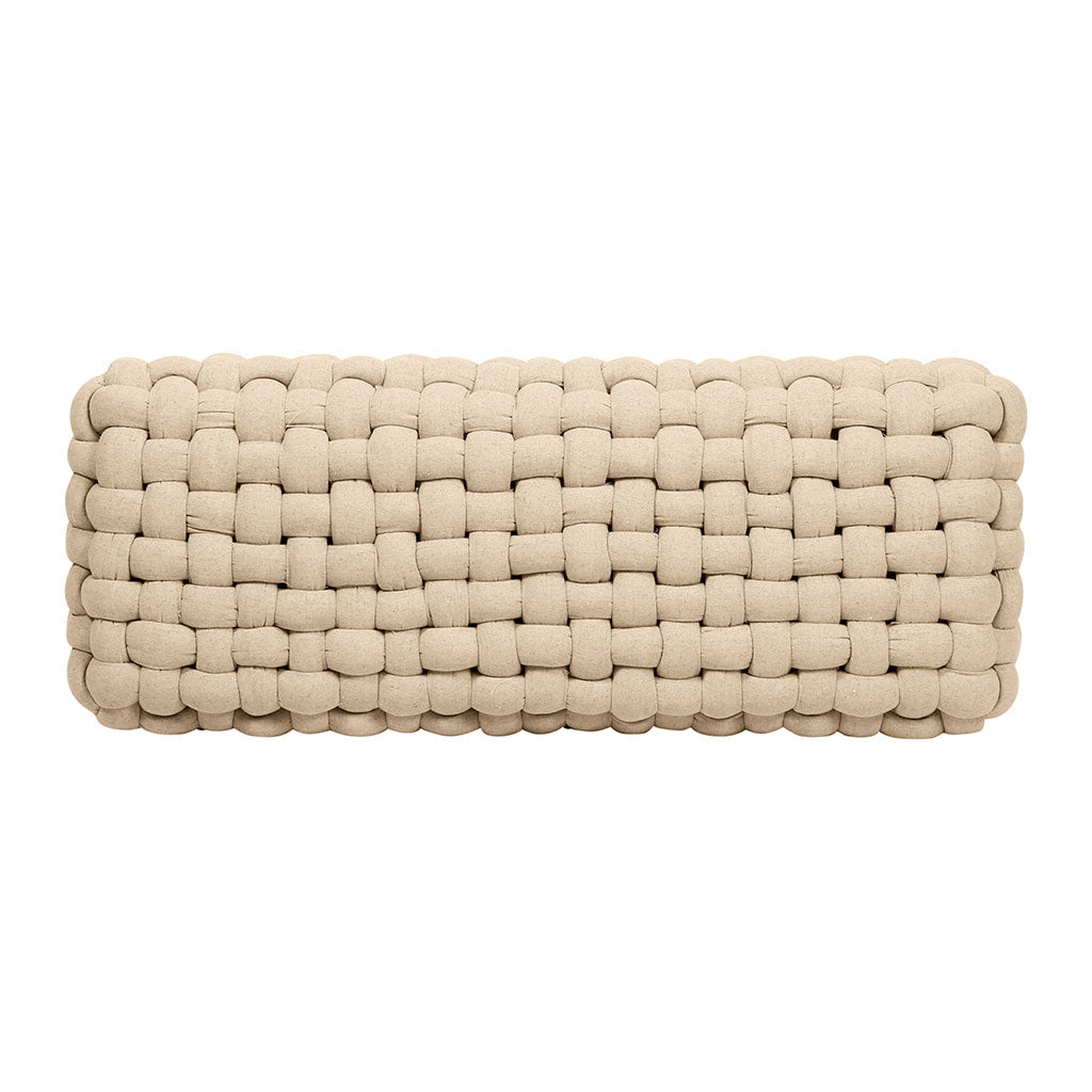 Banc naturel en tissu et pin - Element