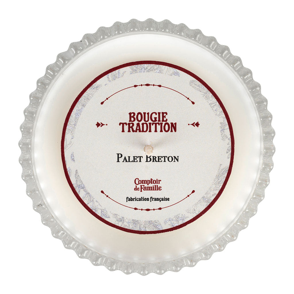 Bougie en verre parfumée Palet Breton - Tradition
