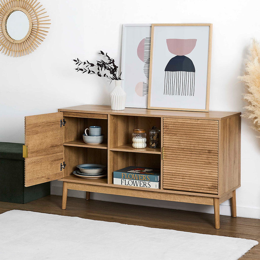 Buffet 2 portes en bois h70cm - Tiphaine
