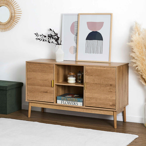Buffet 2 portes en bois h70cm - Tiphaine
