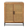 Buffet bas en sapin et bambou naturel L80cm - Tamba