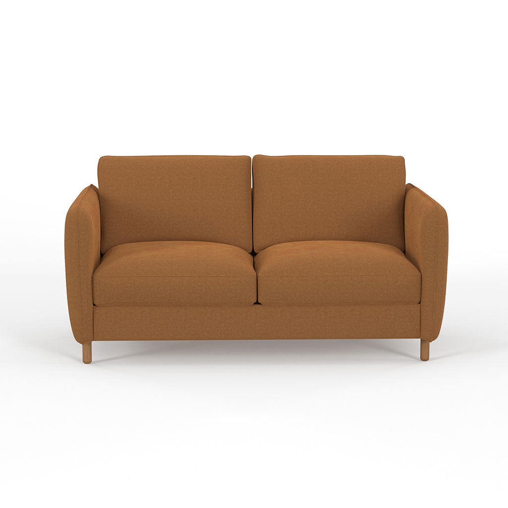 Canapé convertible 2 places Gustave - Velours Vintage - Adore Gold