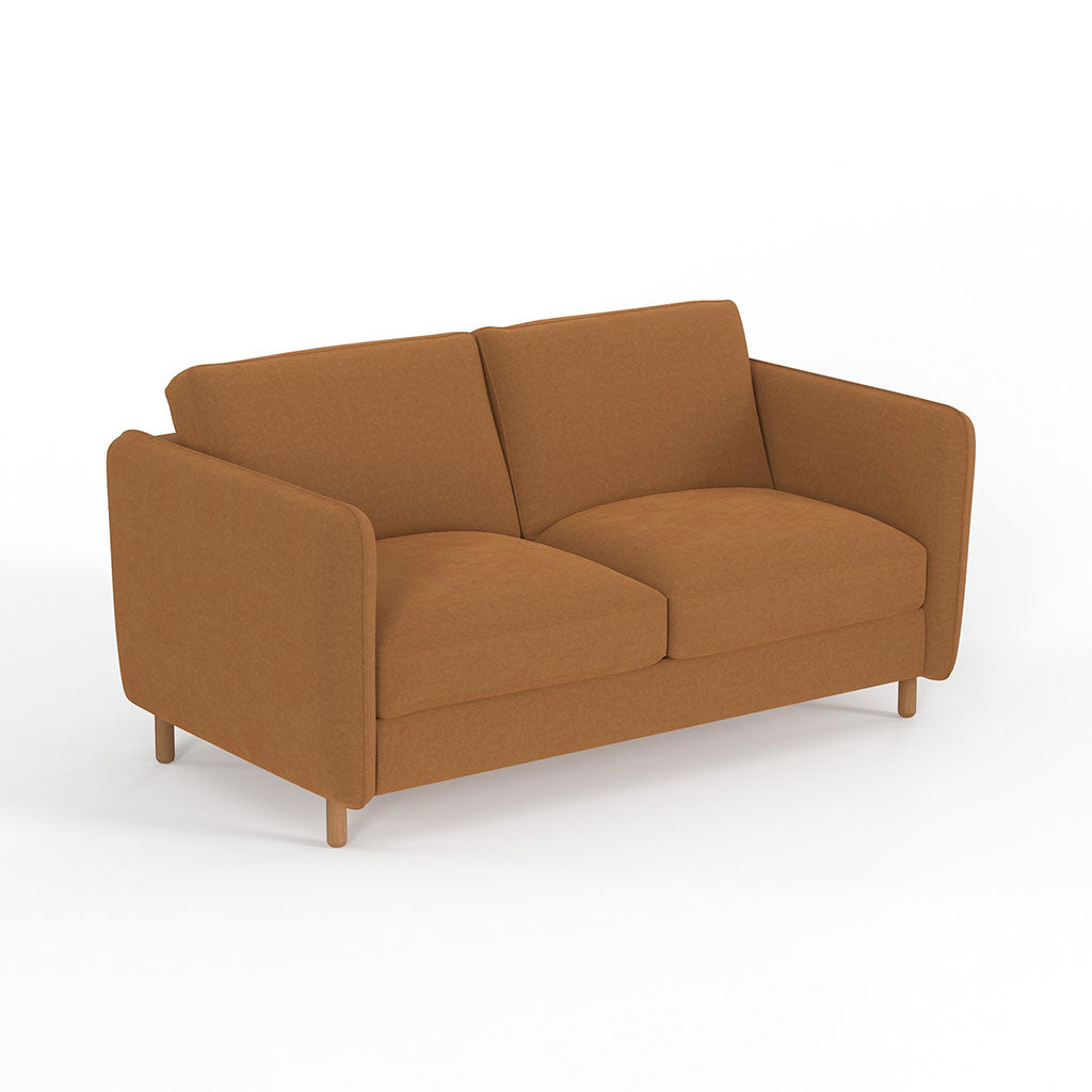 Canapé convertible 2 places Gustave - Velours Vintage - Adore Gold
