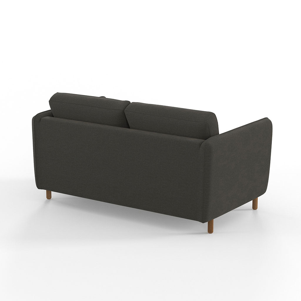 Canapé convertible 2 places Gustave - Velours Vintage - Adore kaki Hunter