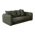 Canapé convertible 3 places Basile - Tissu Chenille - Perfect Harmony Kaki
