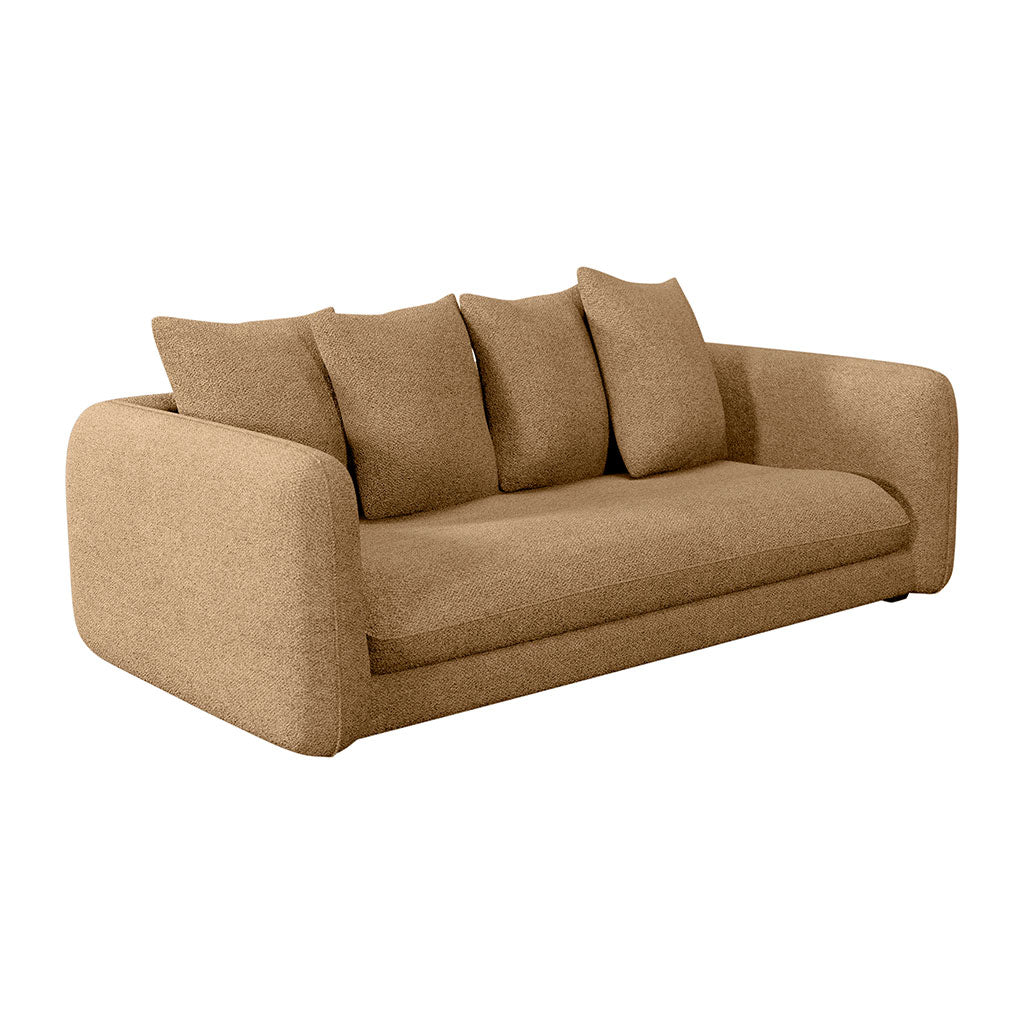 Canapé convertible bultex 3 places Basile - Tissu - Enjoy Beige