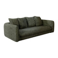 Canapé convertible Bultex 3 places Basile - Tissu Chenille - Perfect Harmony Kaki