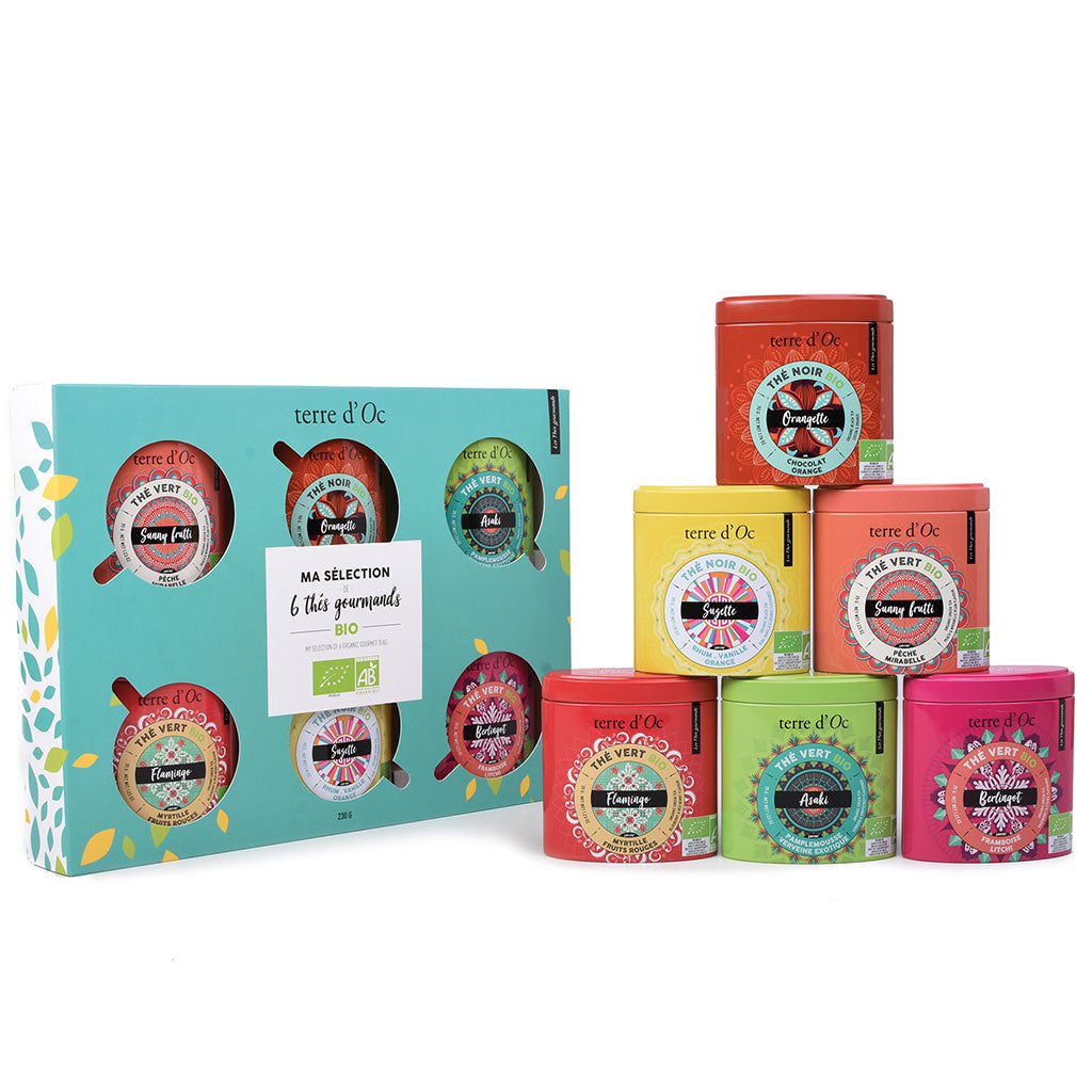 Coffret thés gourmands 6x50g
