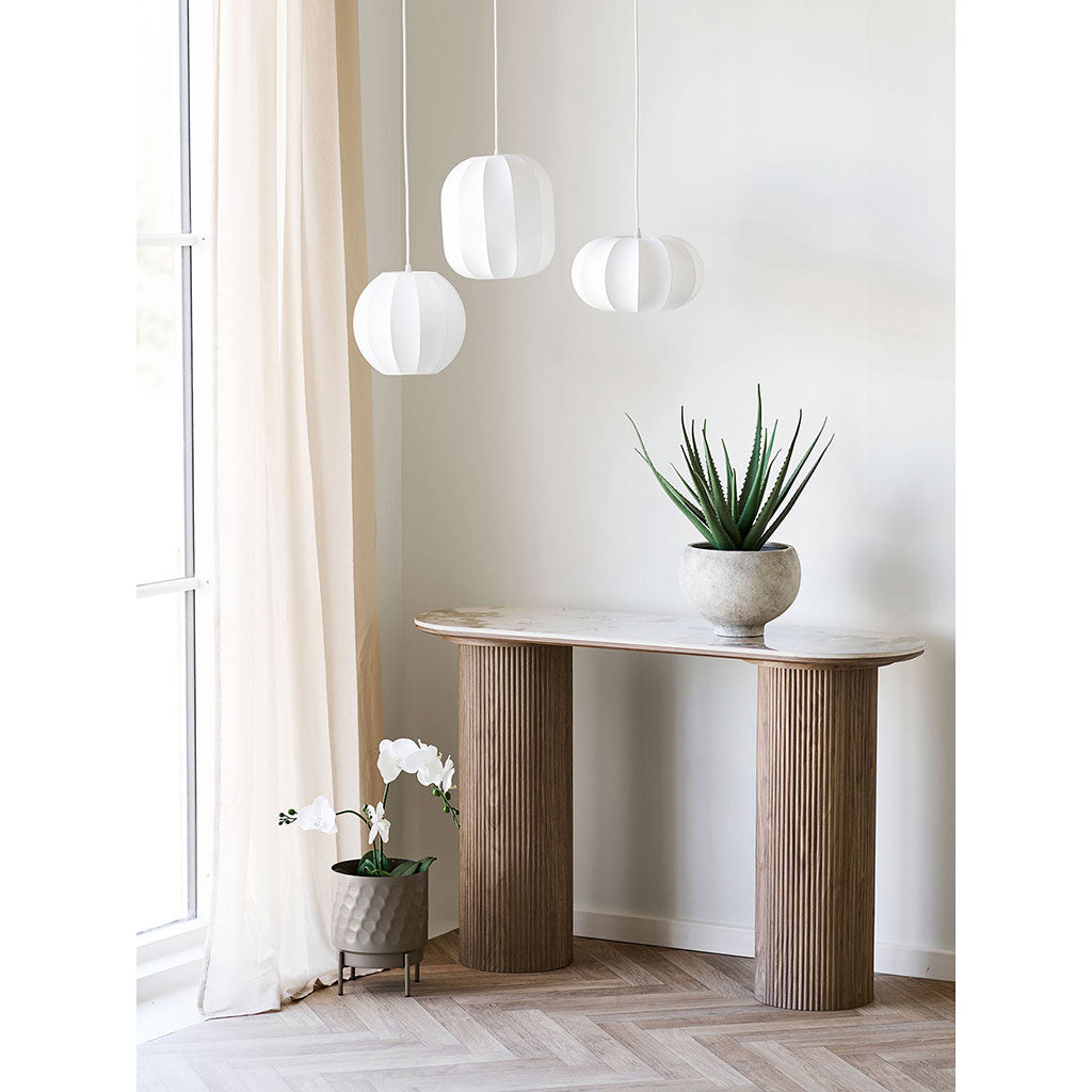 Console avec plateau en céramique h78cm - Astrid