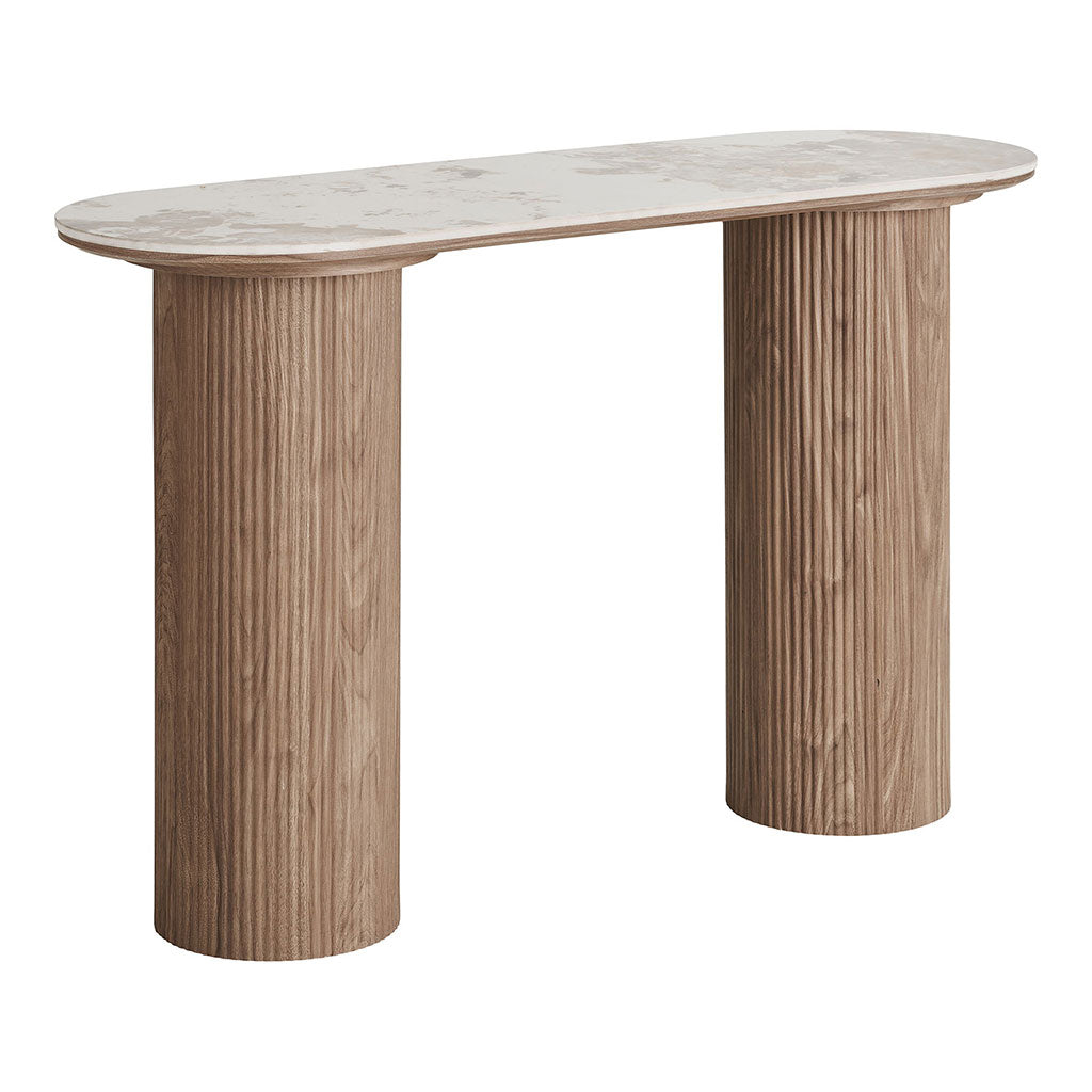 Console avec plateau en céramique h78cm - Astrid