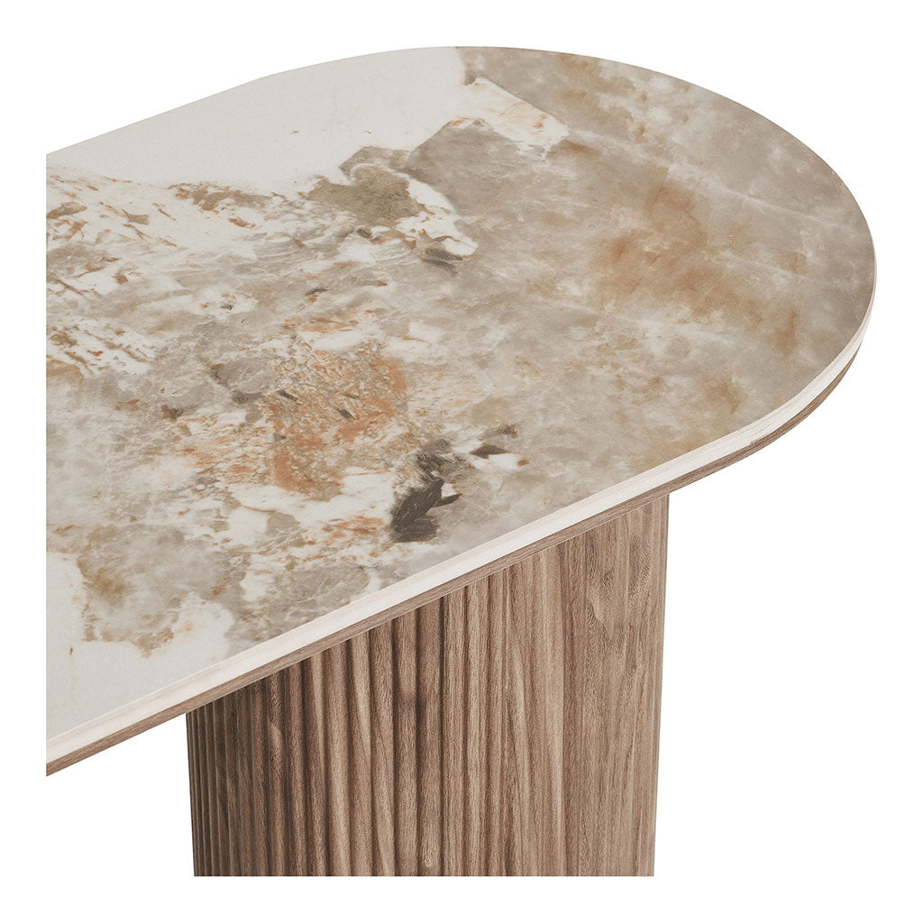Console avec plateau en céramique h78cm - Astrid
