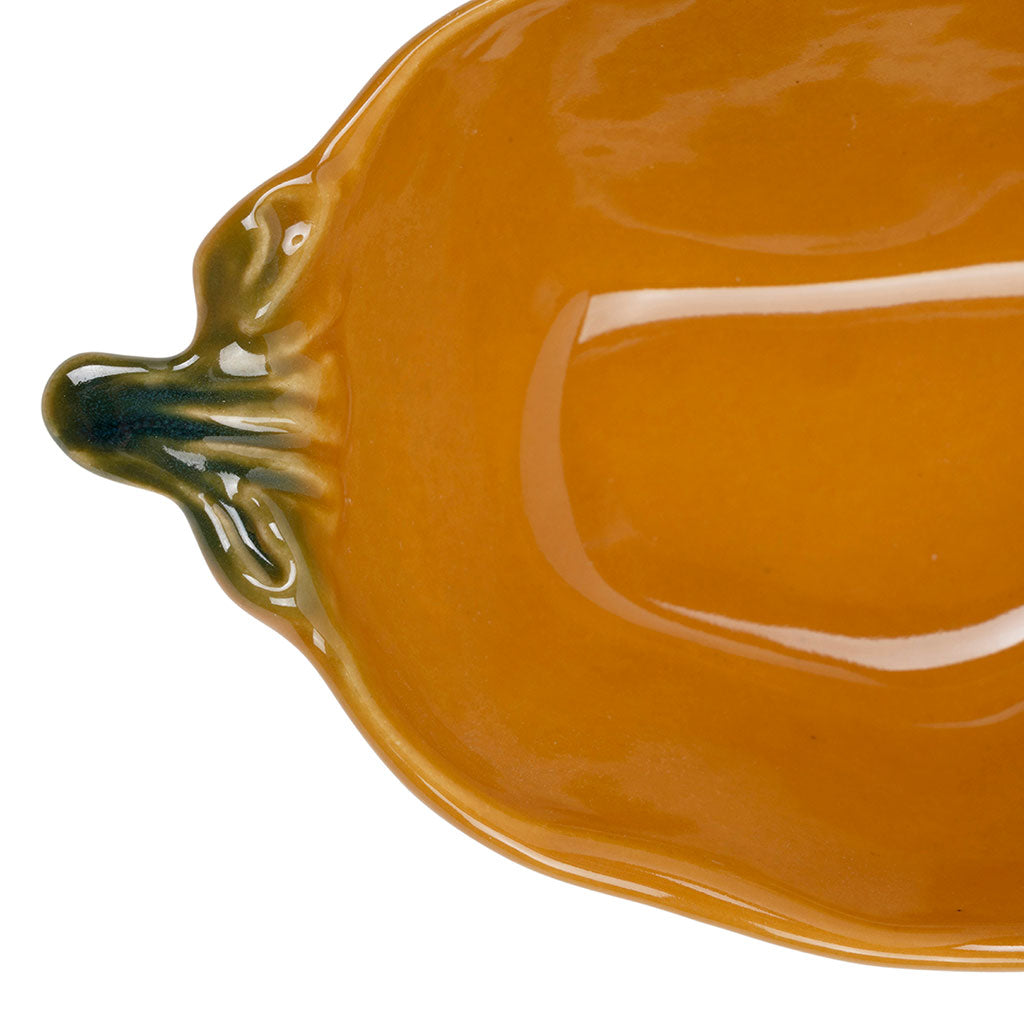 Coupelle piment en grès curry 18x8.5cm