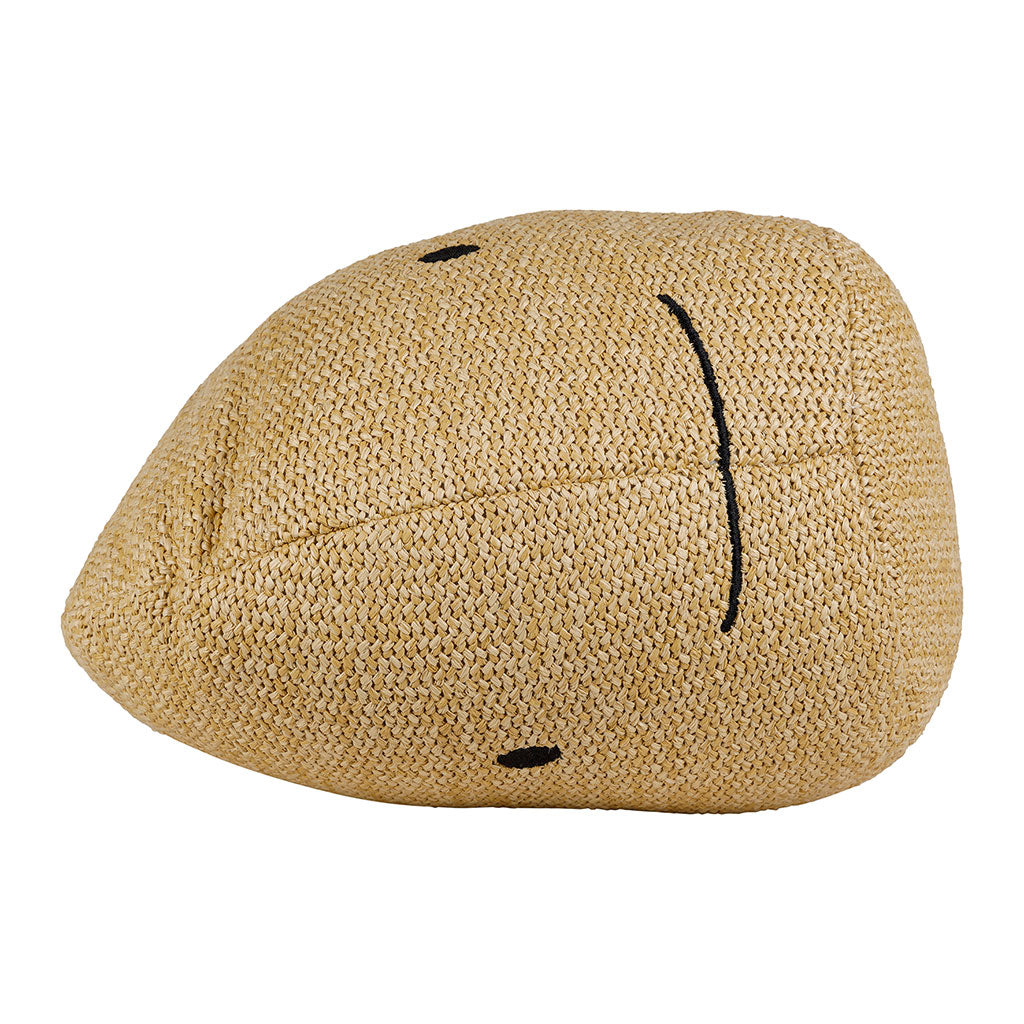 Coussin baleine en tissu naturel 50x35cm