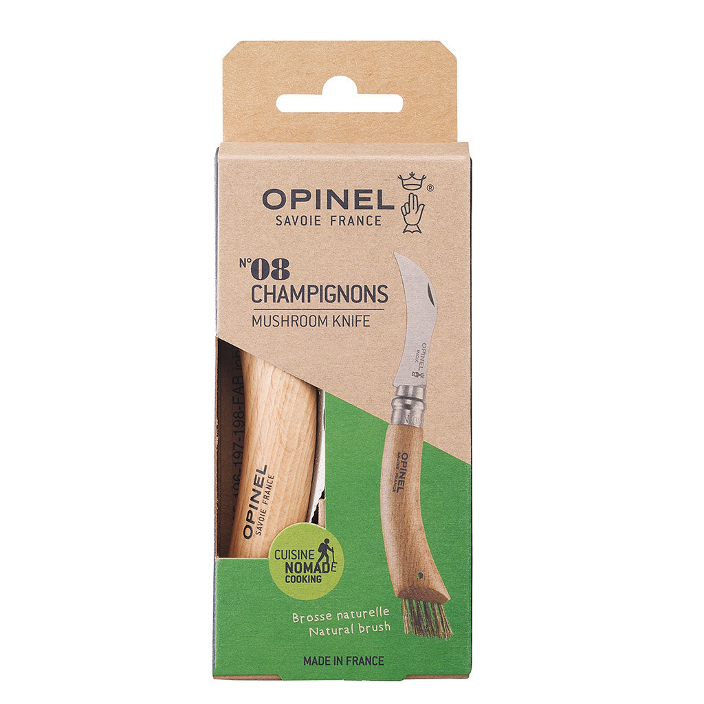 Couteau n°8 pour champignons en hêtre naturel