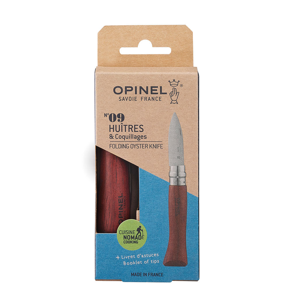 Couteau n°9 pour huîtres et coquillages en hêtre naturel