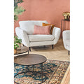 Fauteuil Axel - Tissu chenille - Raven Ivoire