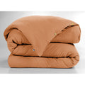 Housse de couette en gaze de coton abricot 260x240cm - Gaia