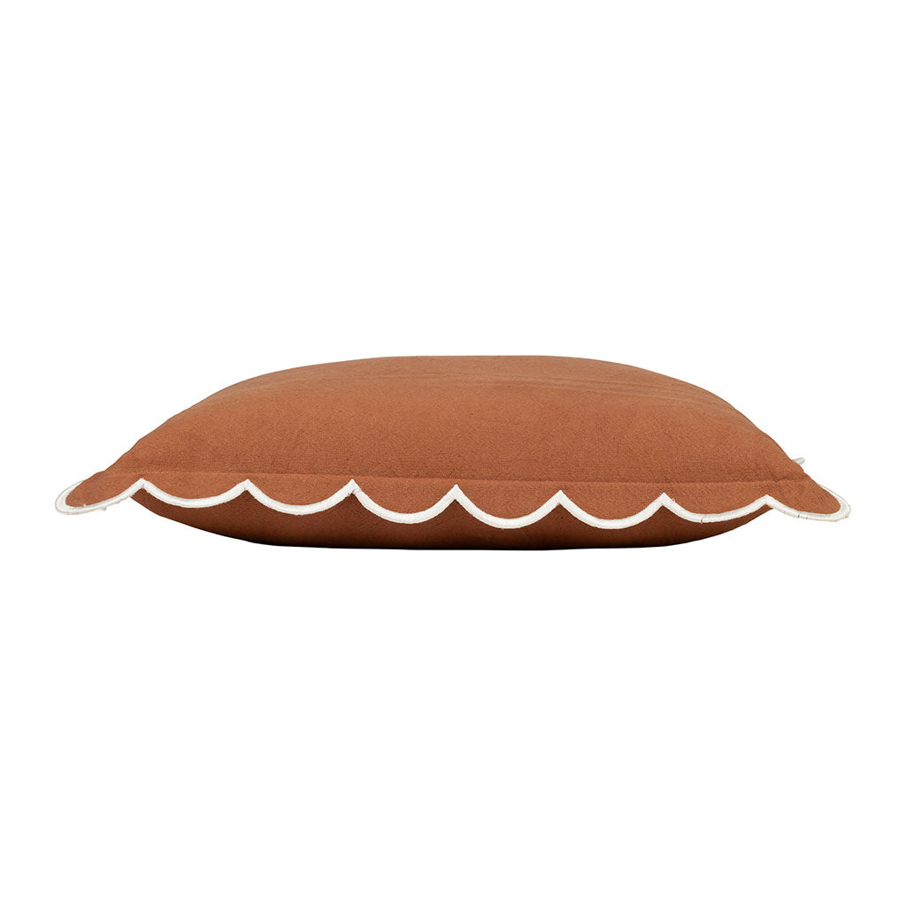 Housse de coussin en coton terracotta 45x45cm - Nomadea