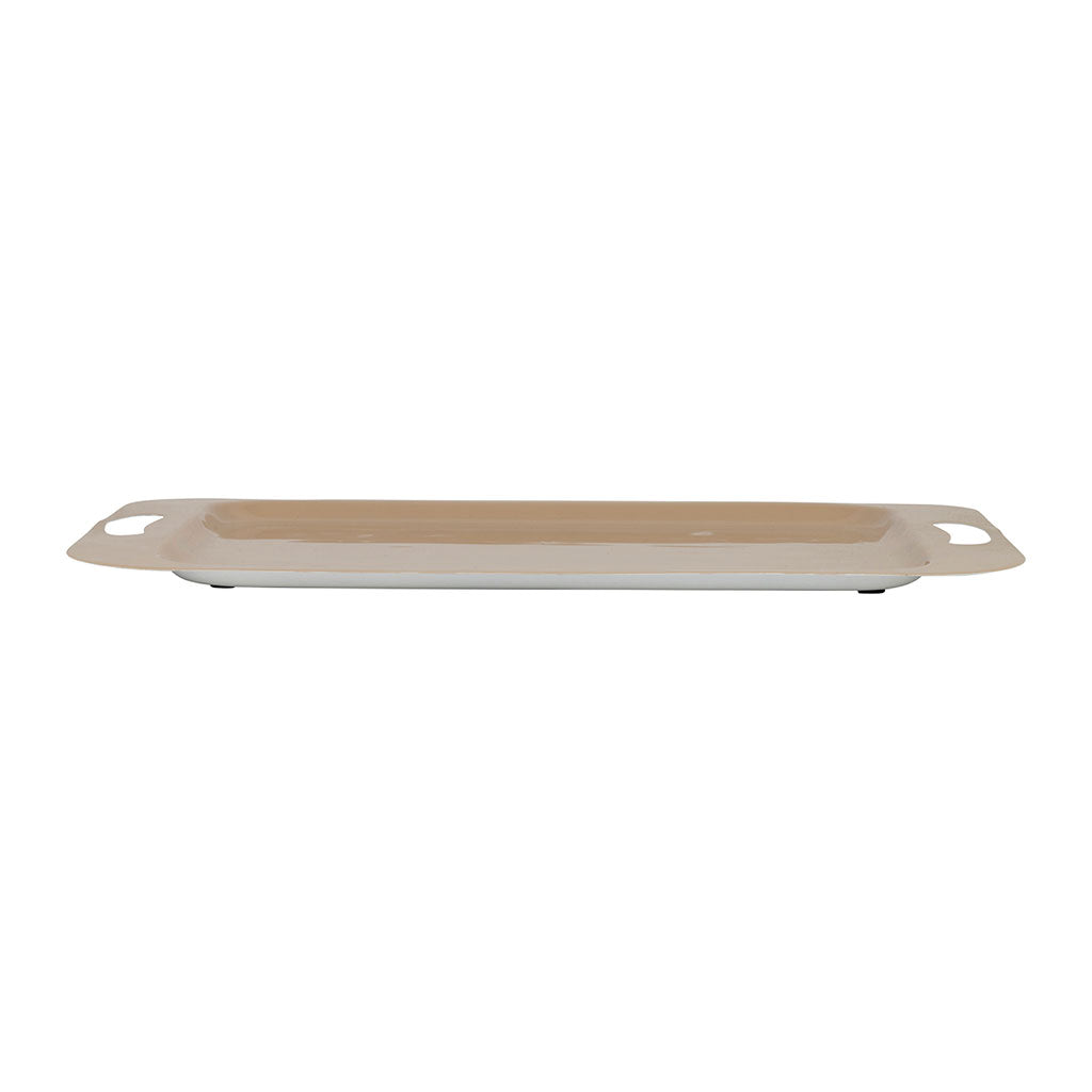 Lot de 2 plateaux en fer terracotta - Klosen