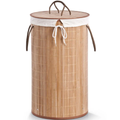 Panier à linge en bambou naturel
