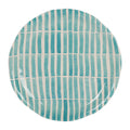 Plat en terre cuite turquoise d33cm - Lisia
