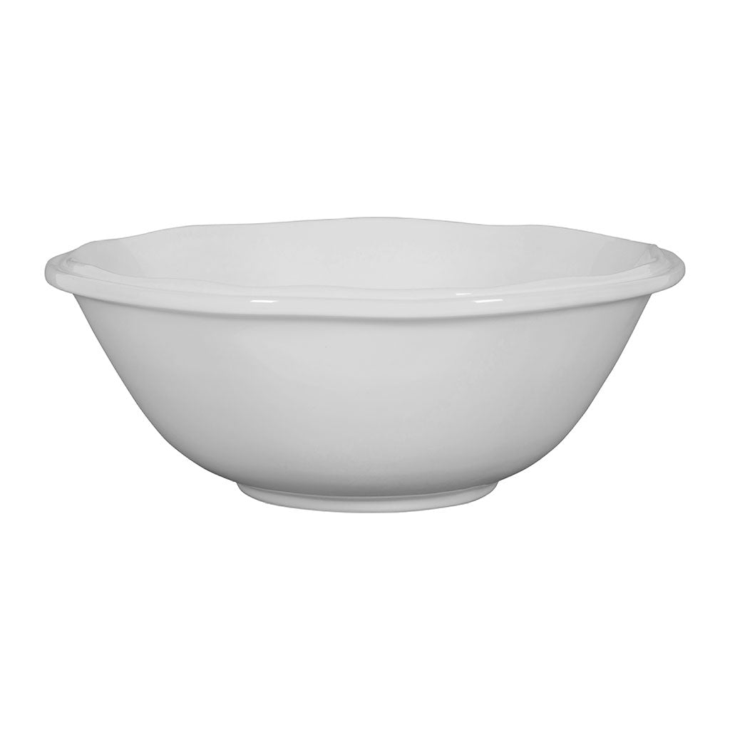 Saladier en faïence blanc d28.5cm - Darcy