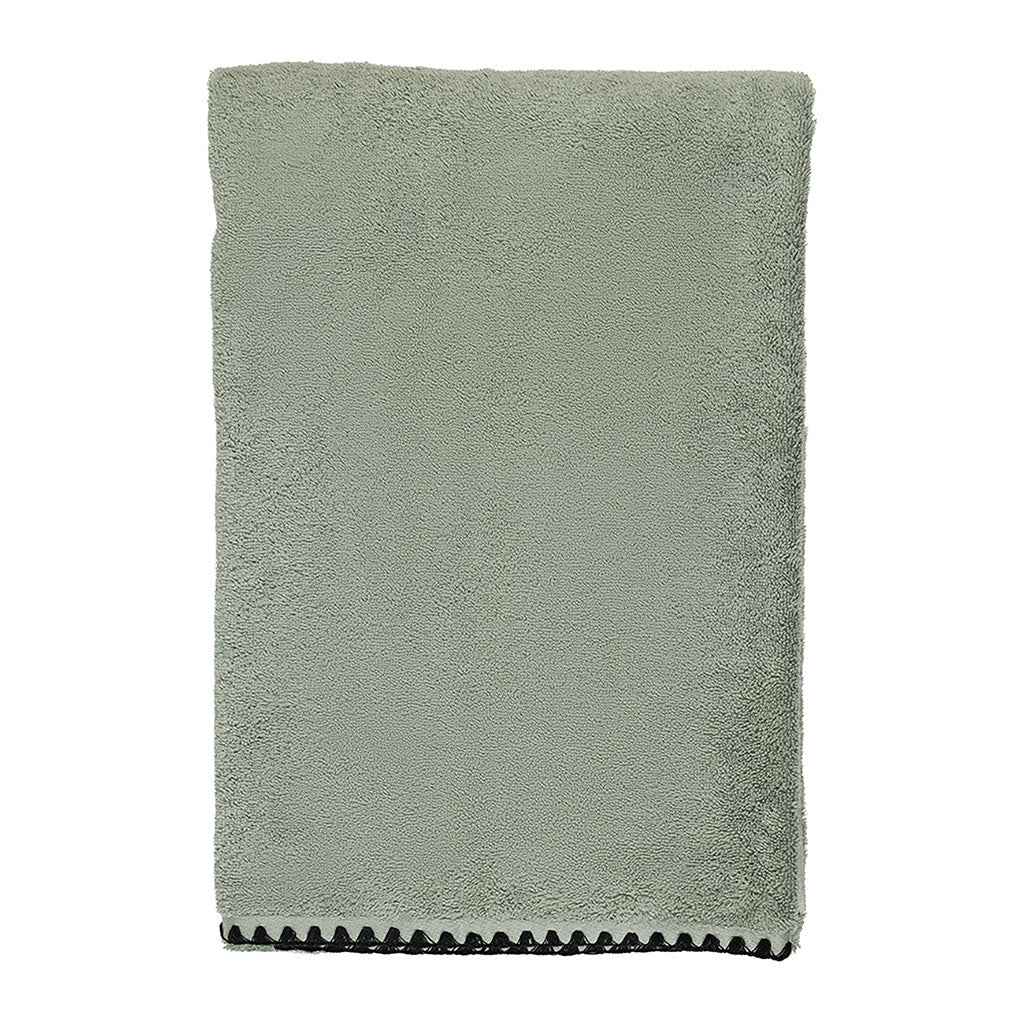 Serviette de douche en coton celadon 90x140cm - Issey