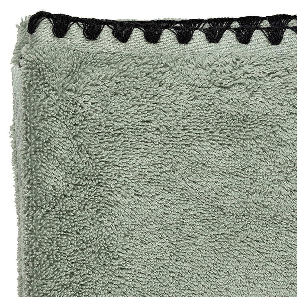 Serviette de douche en coton celadon 90x140cm - Issey
