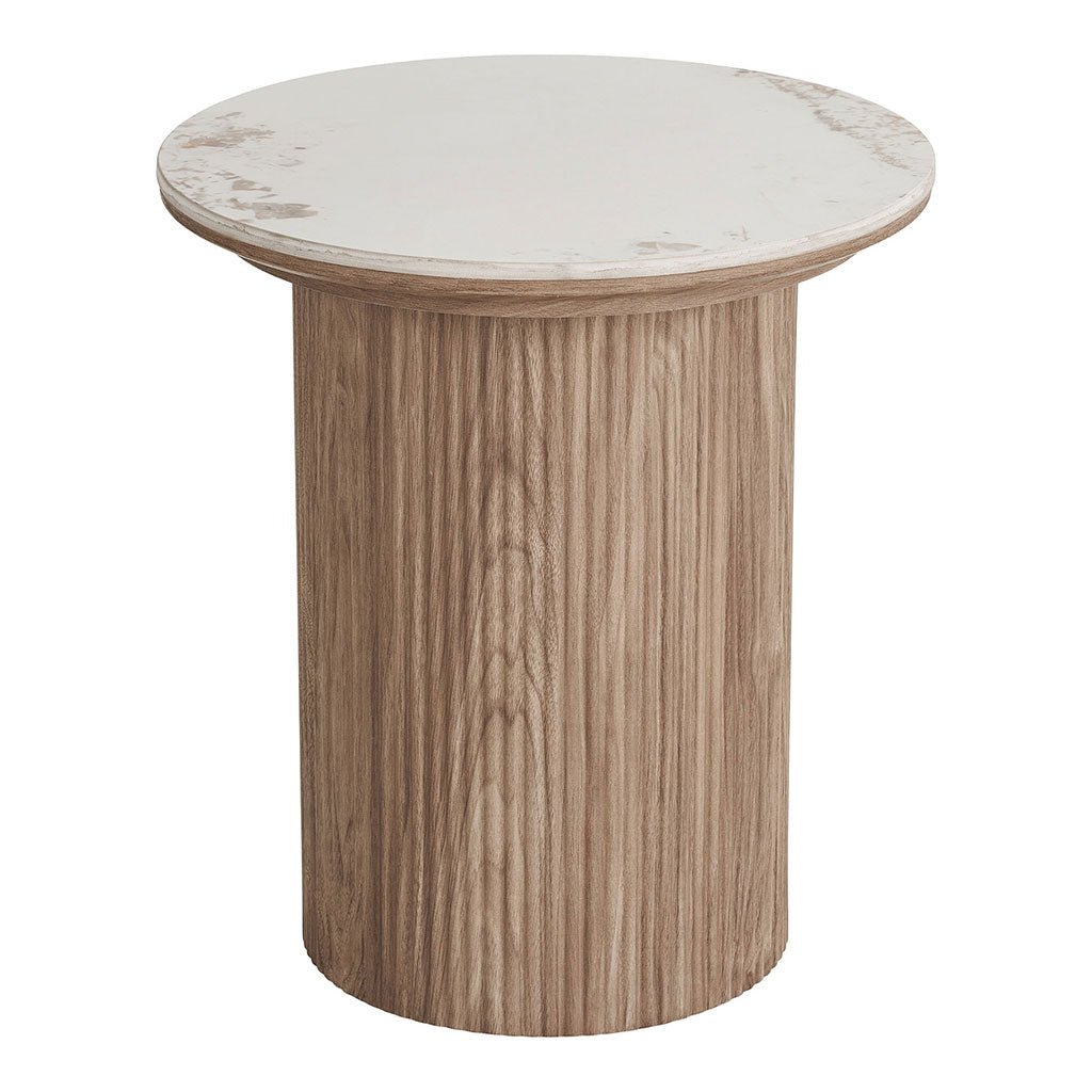 Table basse avec plateau en céramique d45cm - Astrid