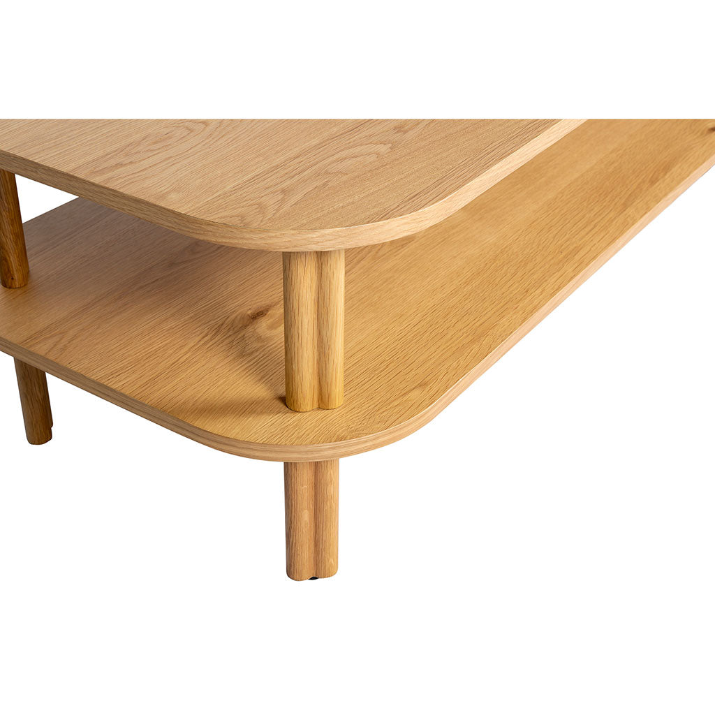 Table basse en chêne naturel 130x55cm - Sirocco