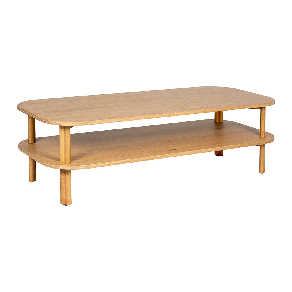 Table basse en chêne naturel 130x55cm - Sirocco
