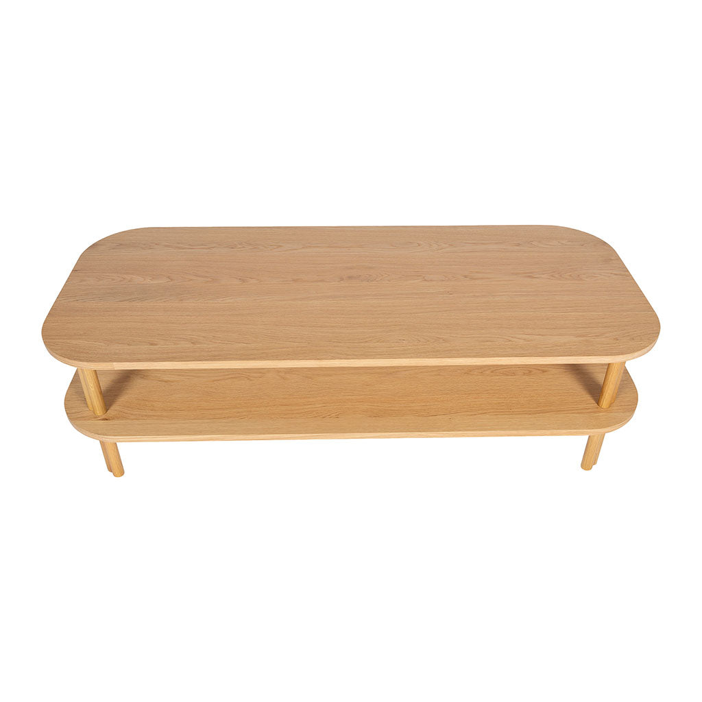 Table basse en chêne naturel 130x55cm - Sirocco