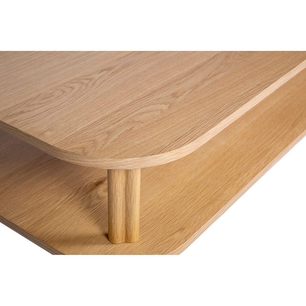 Table basse en chêne naturel 130x55cm - Sirocco