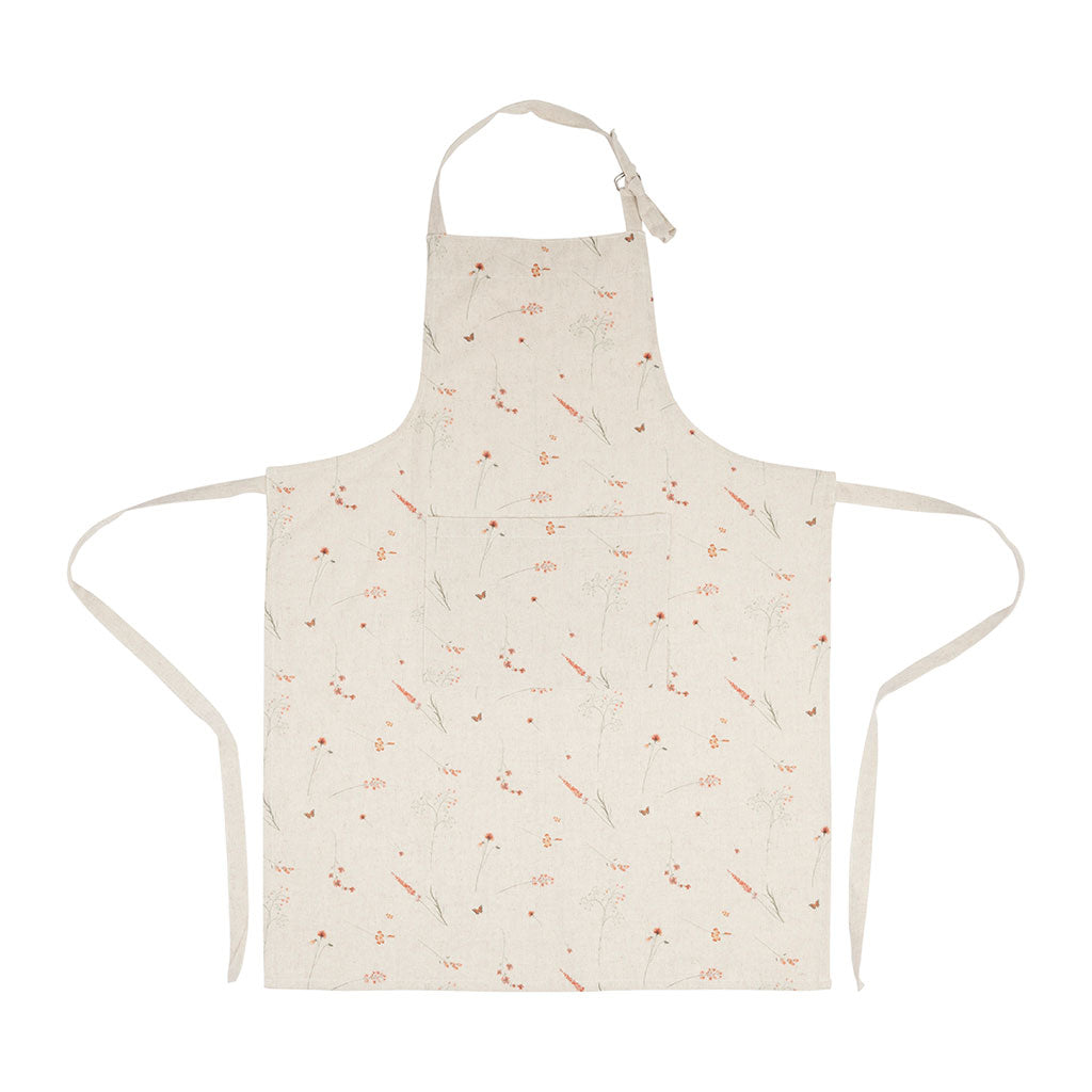 Tablier en coton beige - Lucile