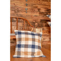 Taie d'oreiller en flanelle de coton à carreaux 63x63cm - Basile