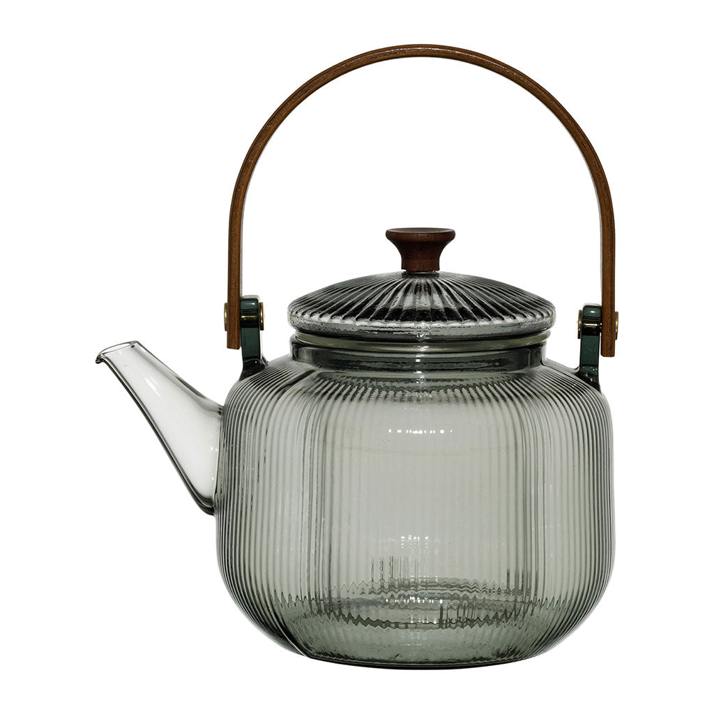 Théière en verre gris avec filtre 85cl - Dilacia