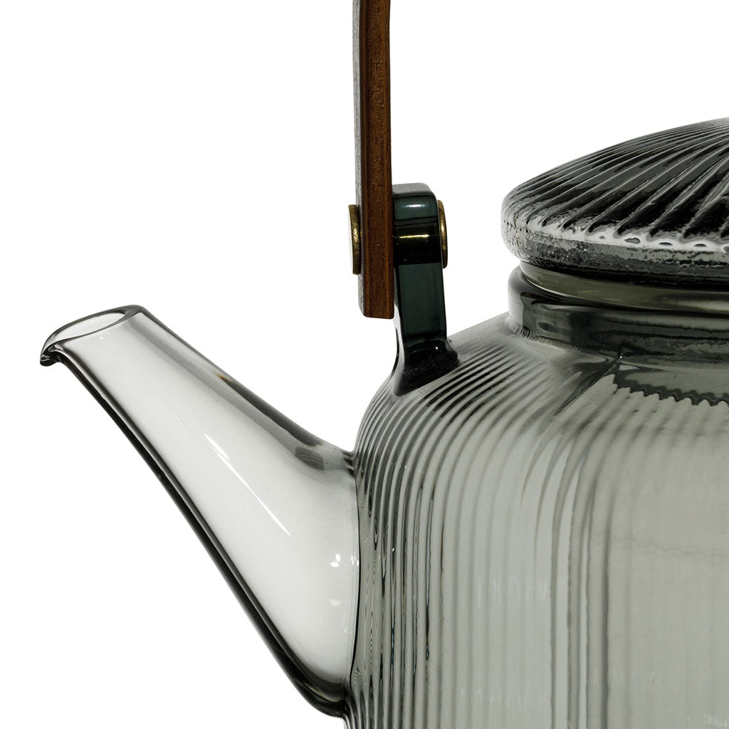 Théière en verre gris avec filtre 85cl - Dilacia