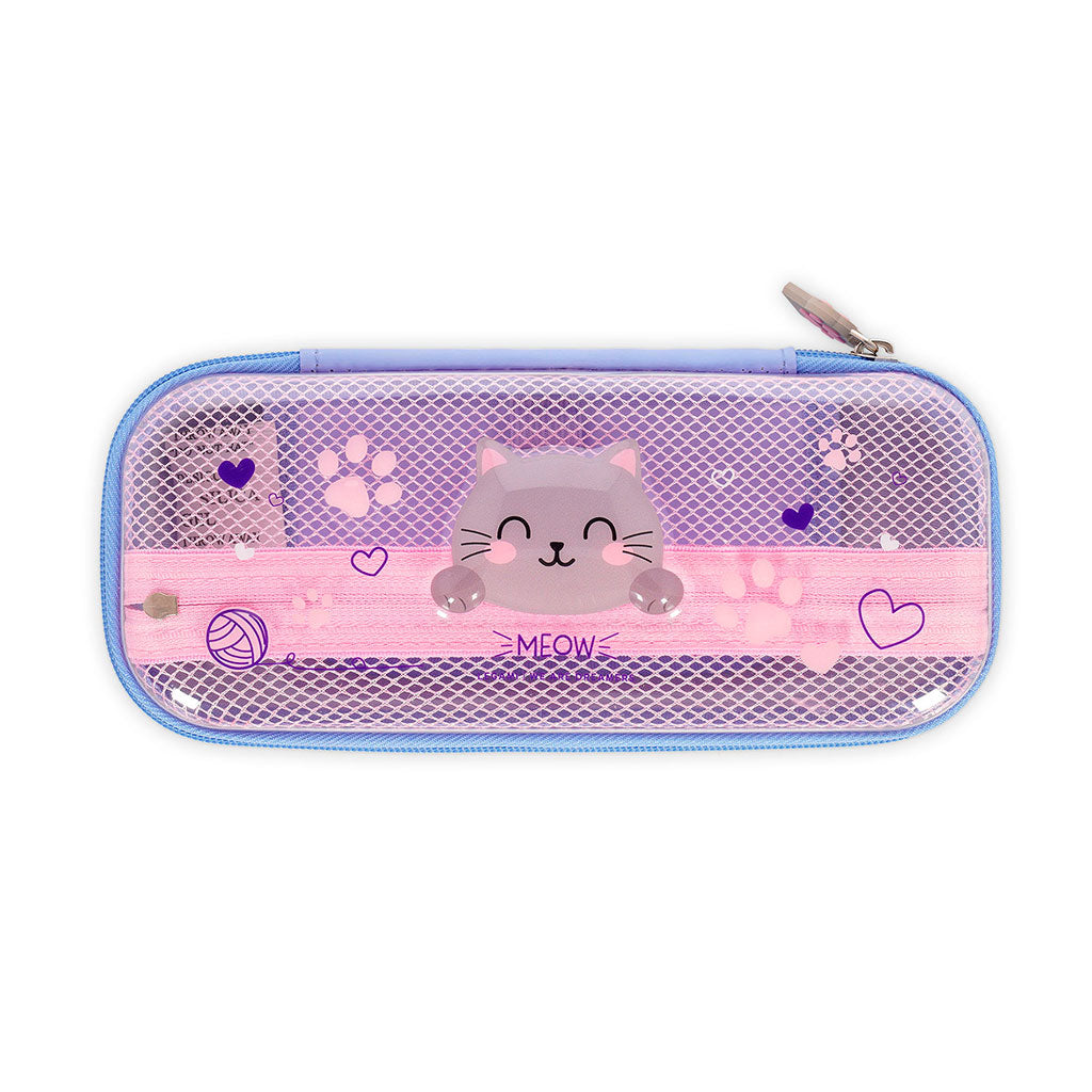 Trousse rose et bleu 23x11cm - Kitty