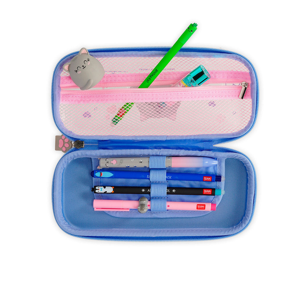 Trousse rose et bleu 23x11cm - Kitty