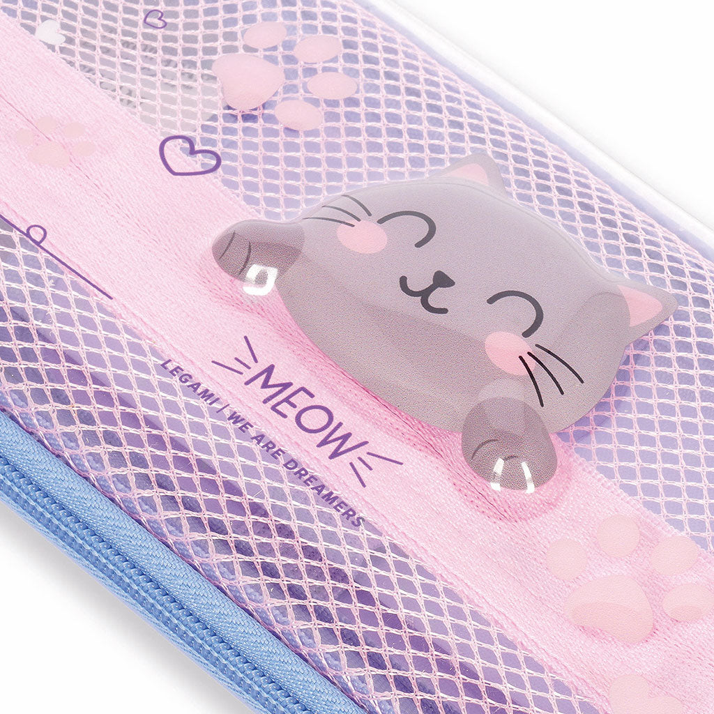 Trousse rose et bleu 23x11cm - Kitty