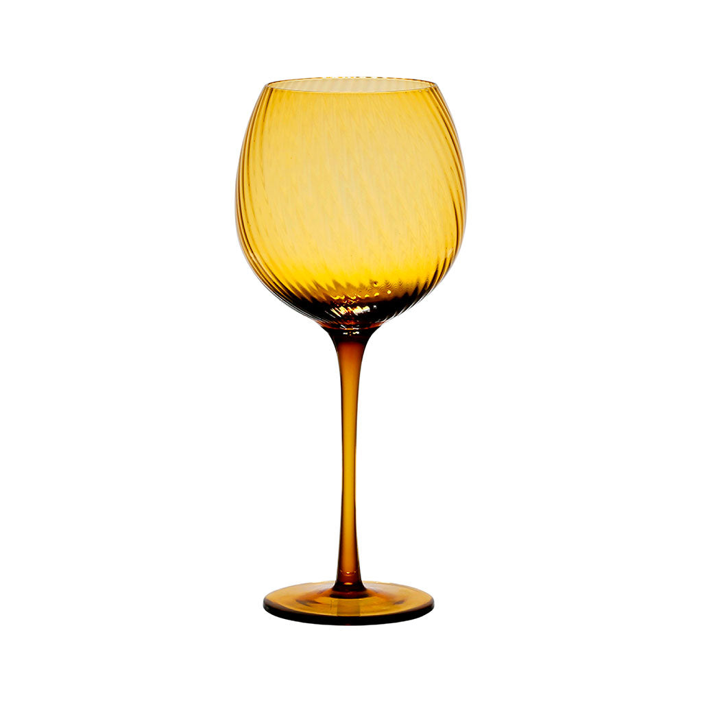 Verre à pied pour vin en verre ambre 60cl - Champart