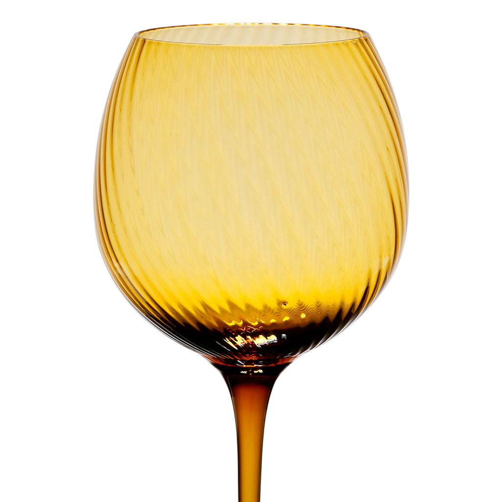 Verre à pied pour vin en verre ambre 60cl - Champart